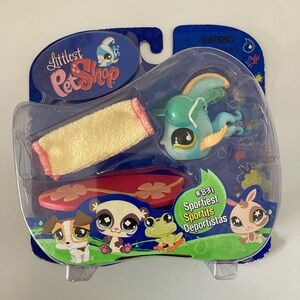 Vintage Littlest Pet Shop Angel Fish Sportiest #831, NIB